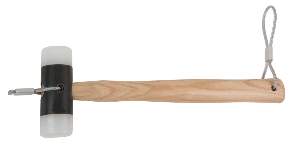 Bahco Hamer | met metalen draadlus | houten greep | nylon kop | 35 mm | 490 g TAH3625W-35