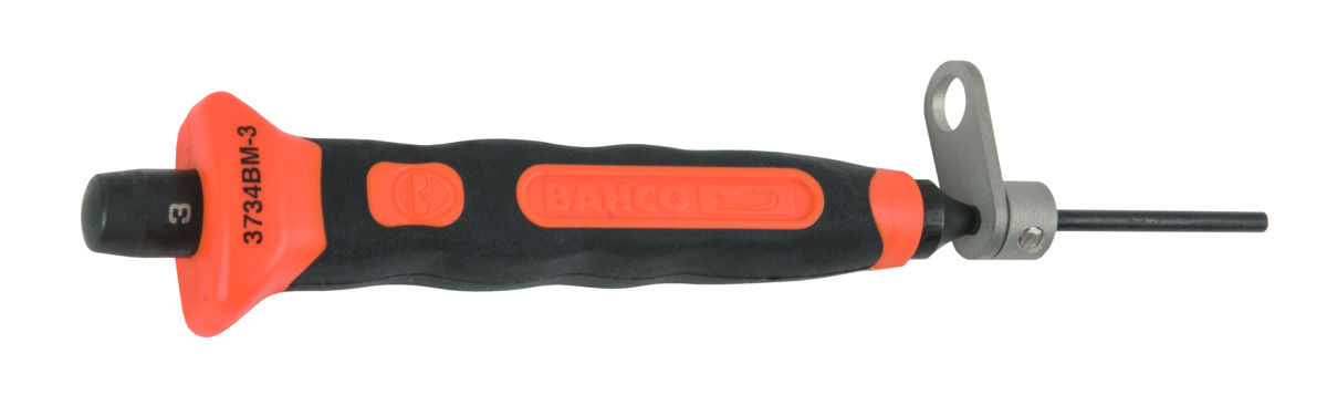 Bahco Doorslag | met veiligheidsring | met tweecomponentengreep | cilindervormig | lengte 180 mm | 10 mm TAH3734BM-10