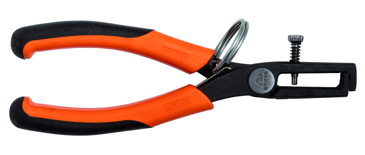 Bahco Draadstriptang ERGO™ | met veiligheidsring | tweecomponentengrepen | gefosfateerd | met veiligheidsring | 167 mm - TAH2223G-150