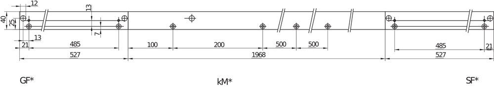 ASSA ABLOY DCA160 Montageplaat voor glijarmsysteem DC700G-CO/CO-E | kleur zilver EV1 - 10037190