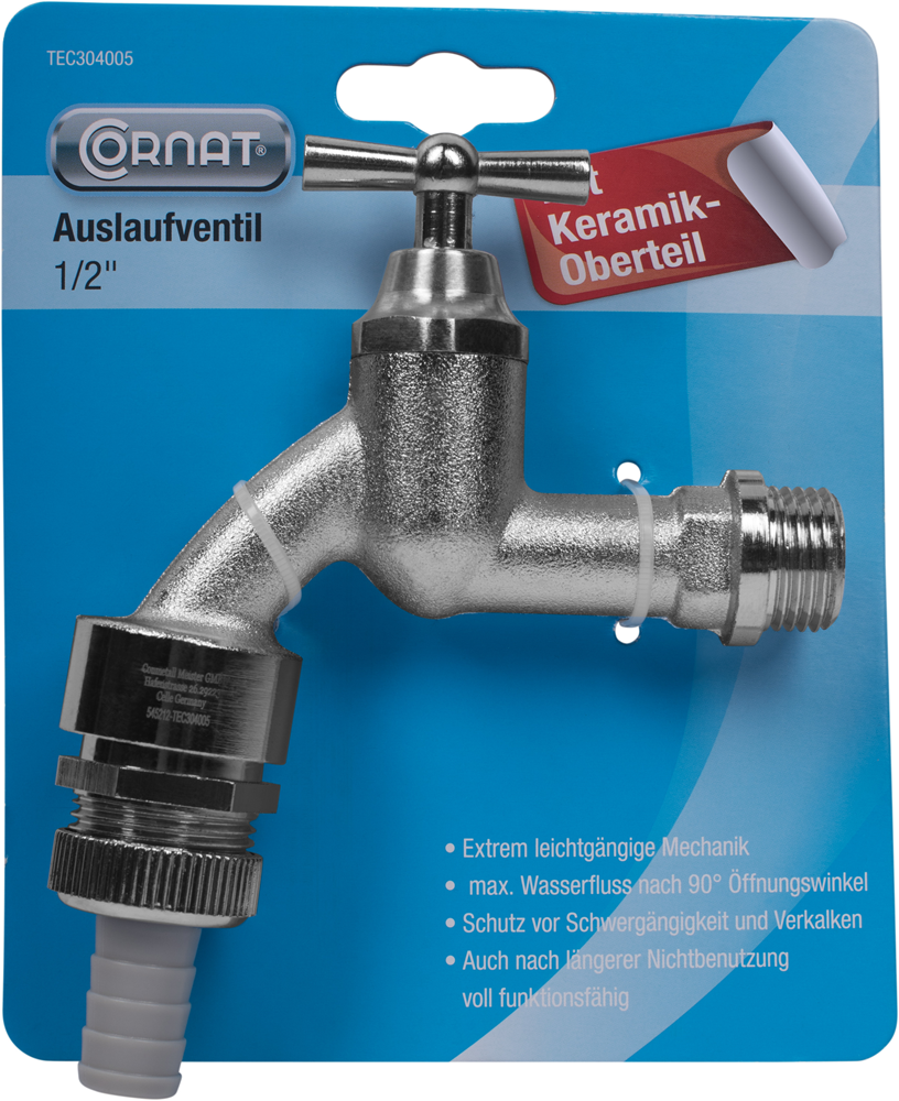 Cornat Wasmachinekraan Keramis. 90? 1/2 Ch - TEC304005