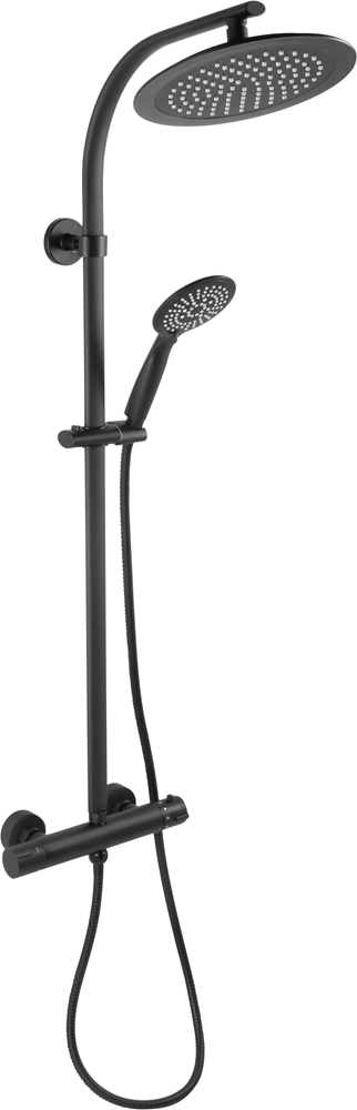 Cornat Noir Style Douchesysteem T.Kraan Zw TECBE3422