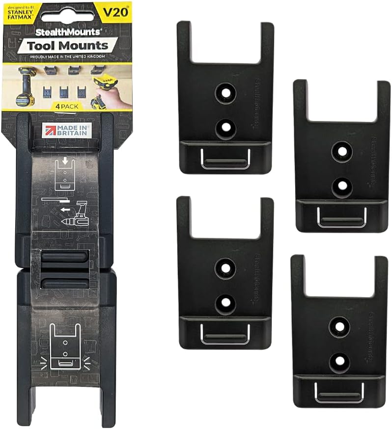 Stealthmounts Gereedschaphouders voor Stanley Fatmax V20 | Zwart - TM-ST20-BLK-4