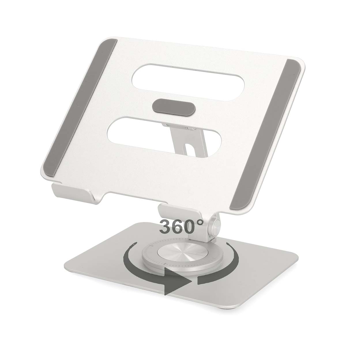 Nedis Tablet Standaard | Standaard | Draai- en Kantelbaar | Zilver - TSTND210SI