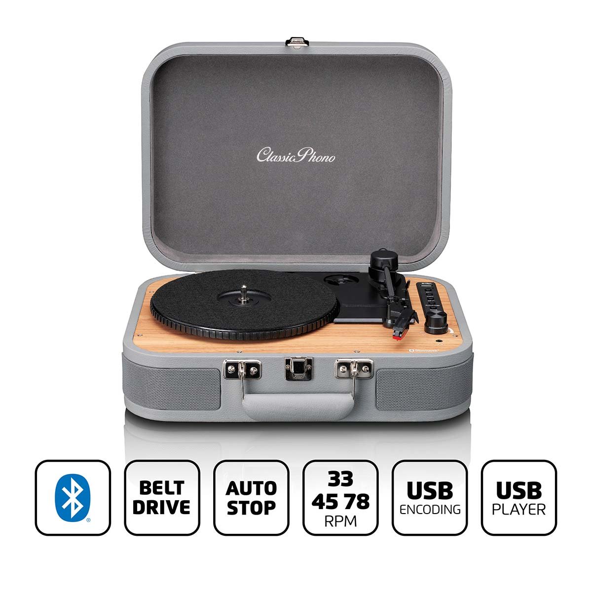 Lenco Platenspeler met Bluetooth® en USB-speler / recorder - TT-116GY