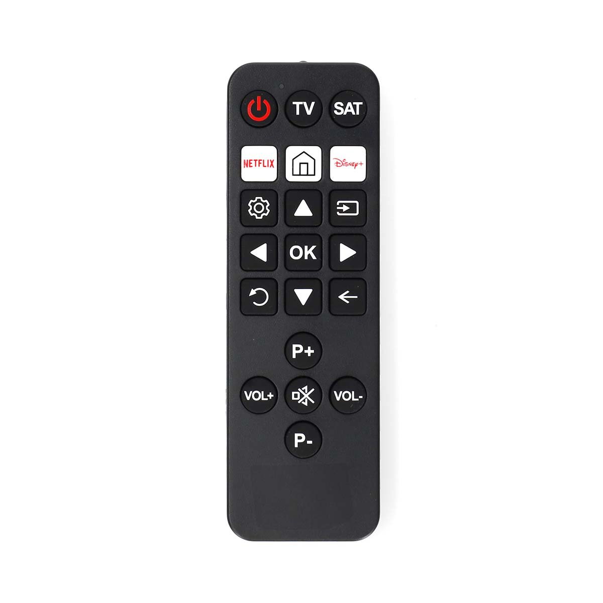 Nedis Universele Afstandsbediening | Voorgeprogrammeerd | 2 Apparaten | Disney + Button Netflix Knop | Infrarood | Zwart TVRC23SNBK
