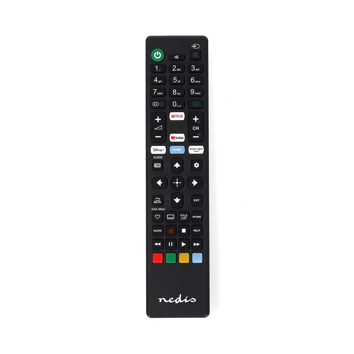 Nedis Vervangende Afstandsbediening | Geschikt voor: Sony | Vast | 1 Apparaat | Amazon Prime Disney + Button Netflix Knop Youtube Knop |
