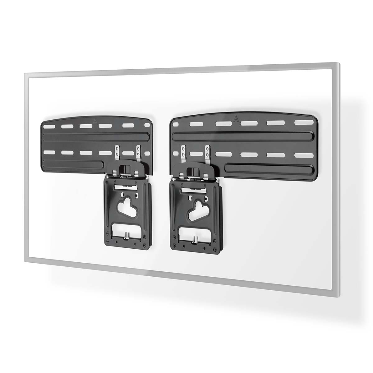 Nedis Vaste TV-Muurbeugel | 43 85 " | Maximaal schermgewicht: 60 kg | Minimale muurafstand: 7.50 mm | Staal | Zwart TVWM5065BK