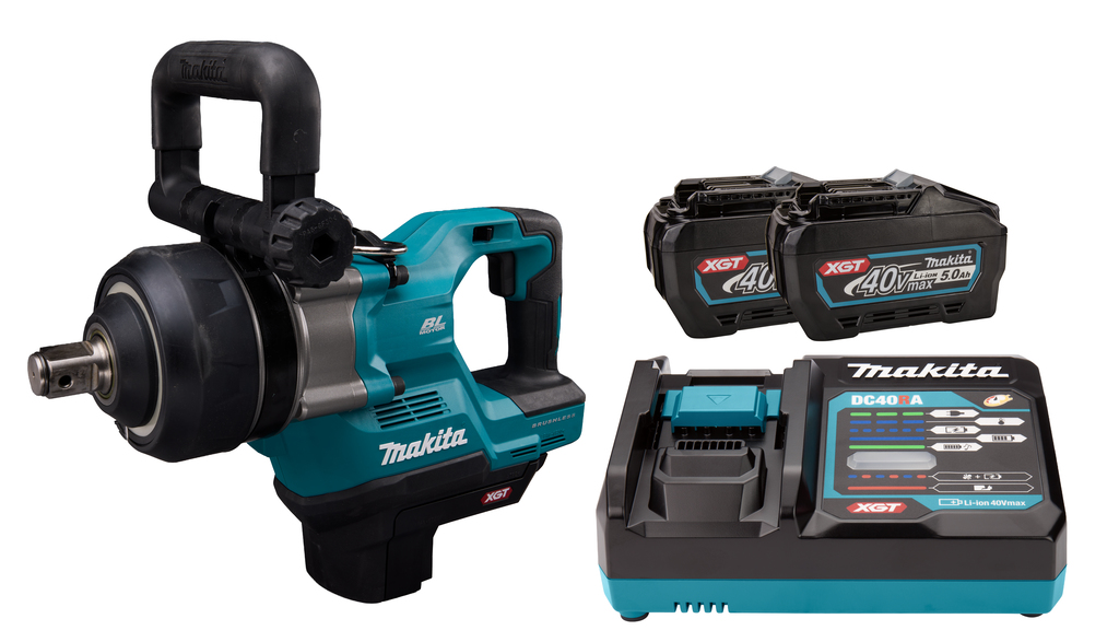 Makita TW009GT201 XGT 40V Max Accu Slagmoersleutel | 2x 5,0 Ah accu | Incl. snellader | In kunststof koffer - TW009GT201
