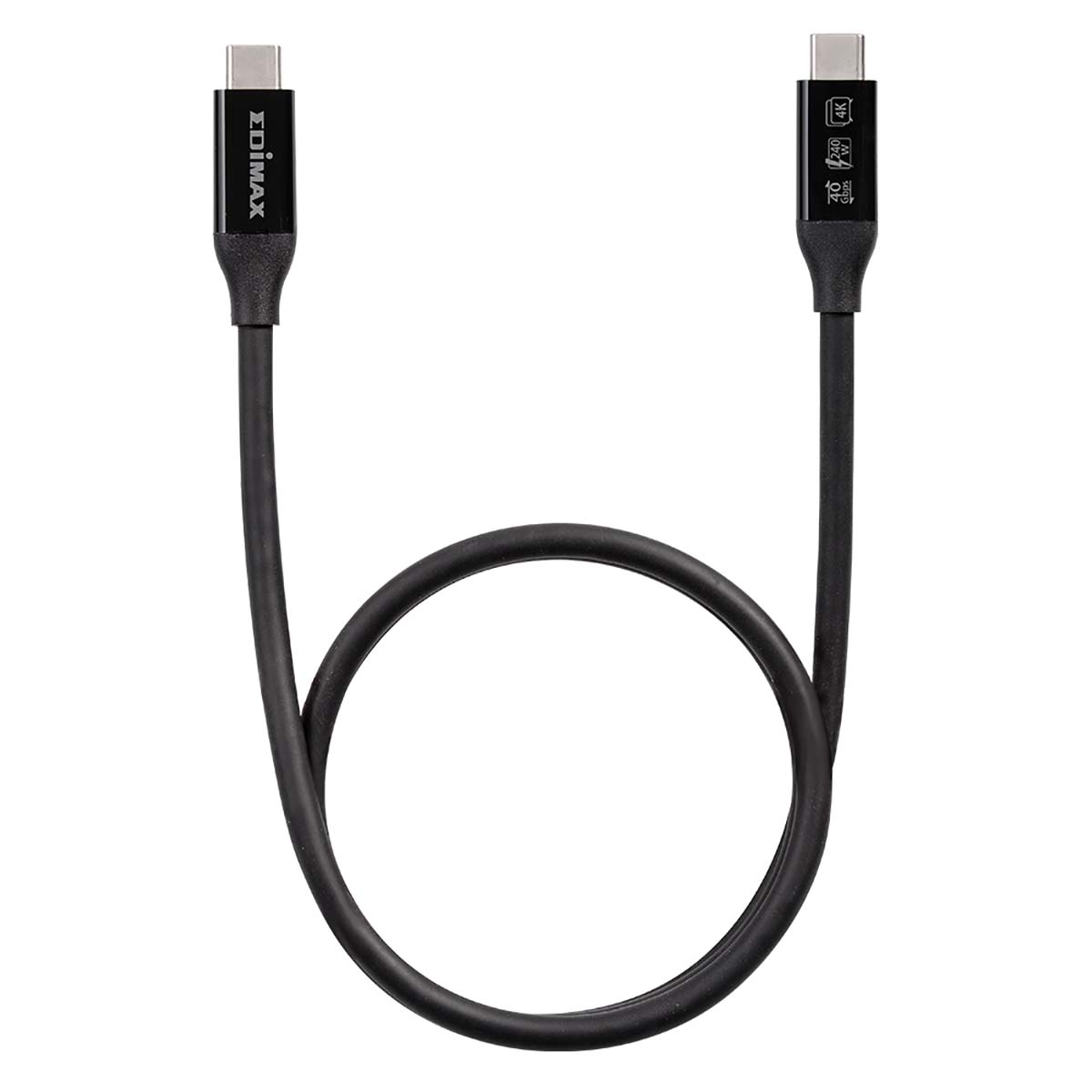 Edimax USB4/Thunderbolt3 Cable, 40G, o.5meter, Type C to Type C - UC4-005TB