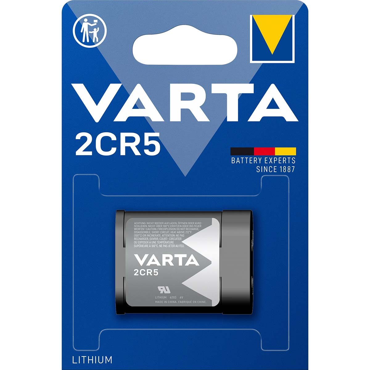 Varta Lithiumbatterij 2CR5 6 V 1-Blister - VARTA-2CR5
