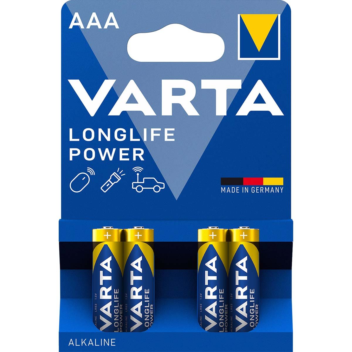 Varta Alkaline Batterij AAA 1.5 V High Energy 4-Blister - VARTA-4903/4B