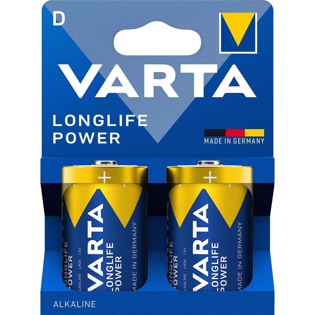 Varta Alkaline Batterij D 1.5 V High Energy 2-Blister - VARTA-4920/2C