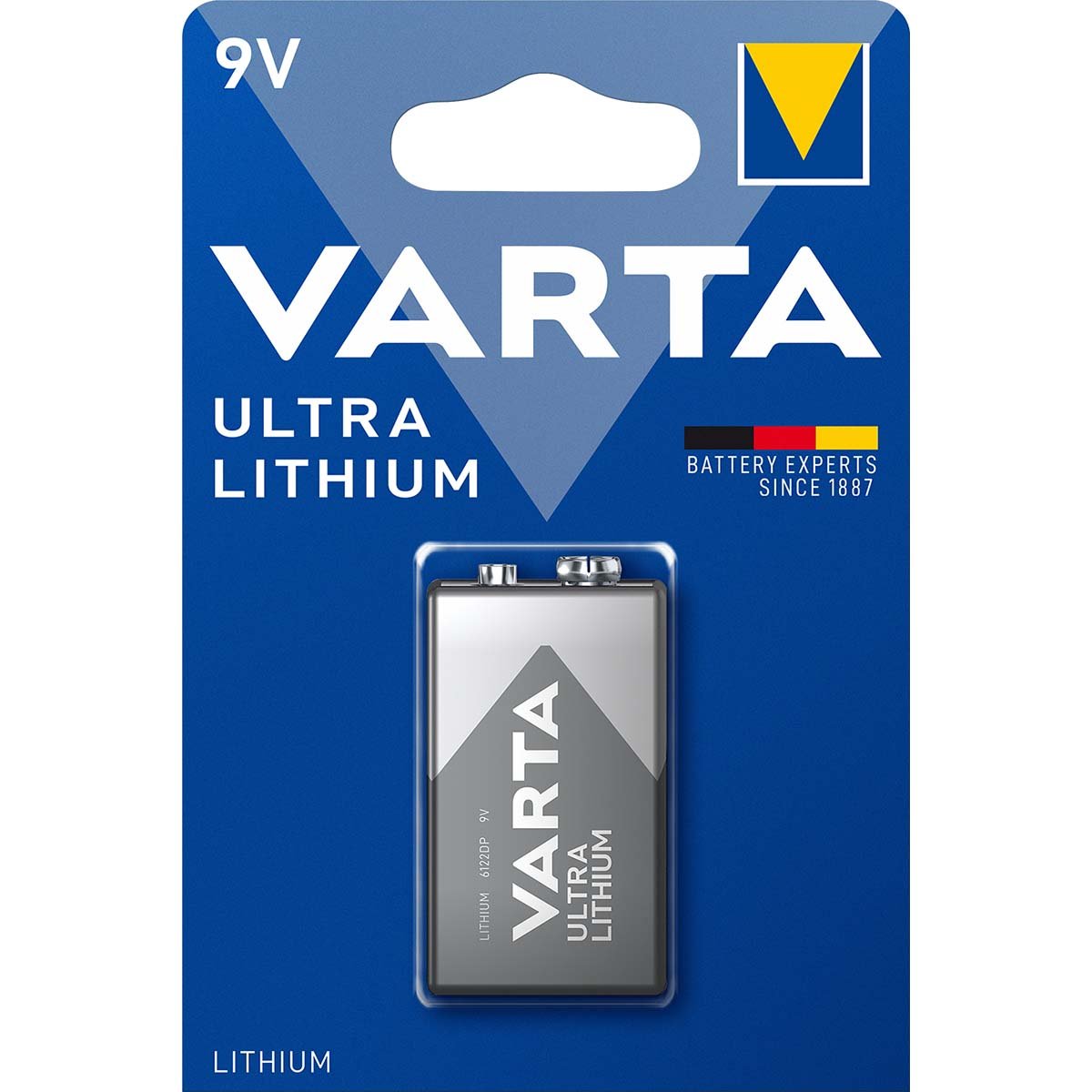 Varta Lithium Batterij 9V 9 V 1-Blister - VARTA-CR9V