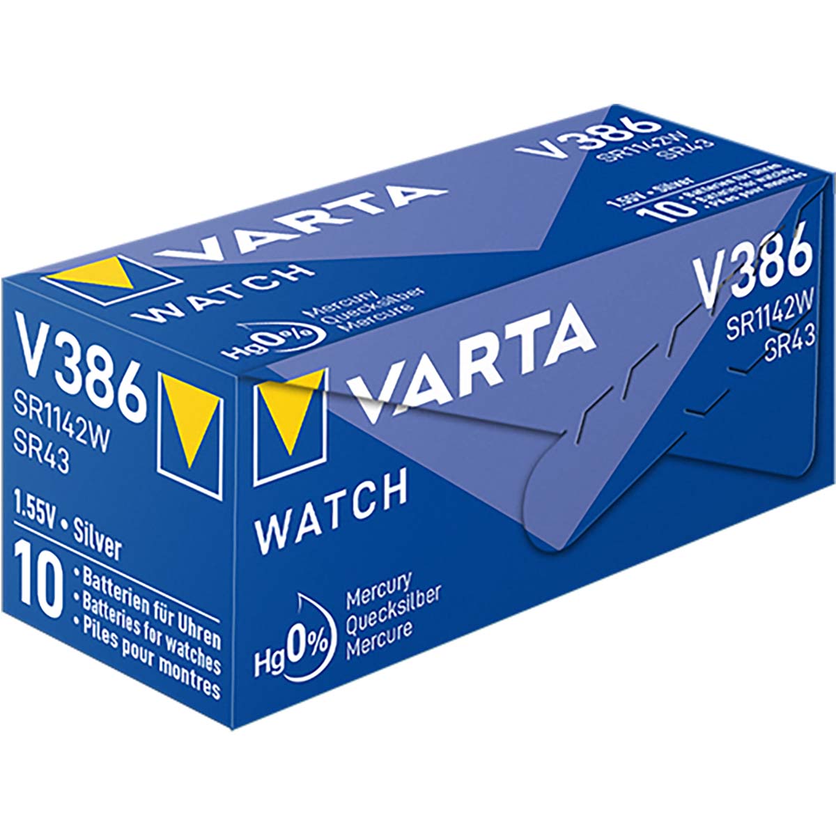 Varta Zilveroxide Batterij SR43 1.55 V 105 mAh 1-Pack - VARTA-V386