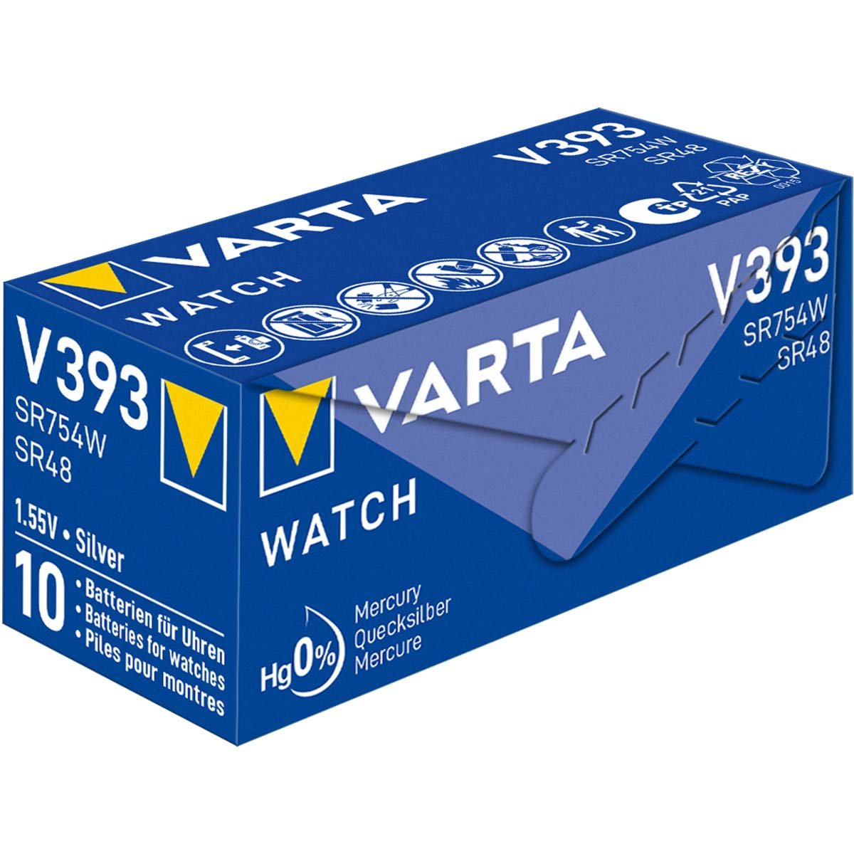 Varta Zilveroxide Batterij SR48 1.55 V 70 mAh 1-Pack - VARTA-V393