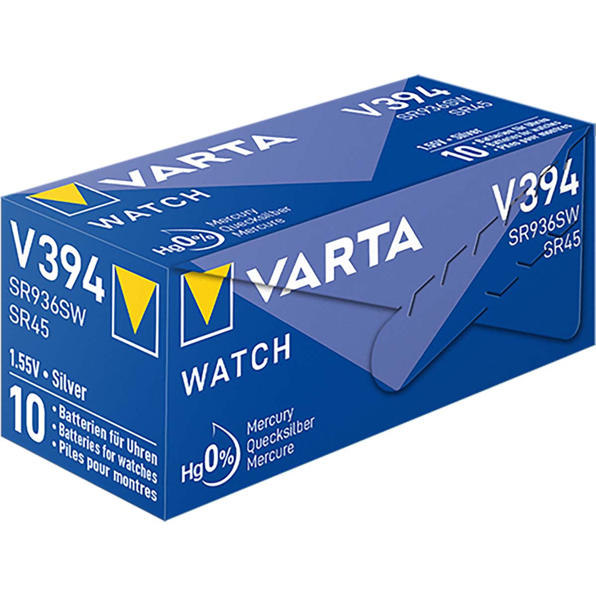 Varta Zilveroxide Batterij SR45 1.55 V 67 mAh 1-Pack - VARTA-V394