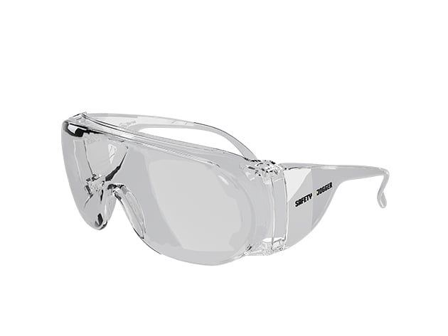 Safety Jogger Lichtgewicht veiligheidsbril | Optie voor bril op sterkte | Transparant | Universeel - SW7501UNI
