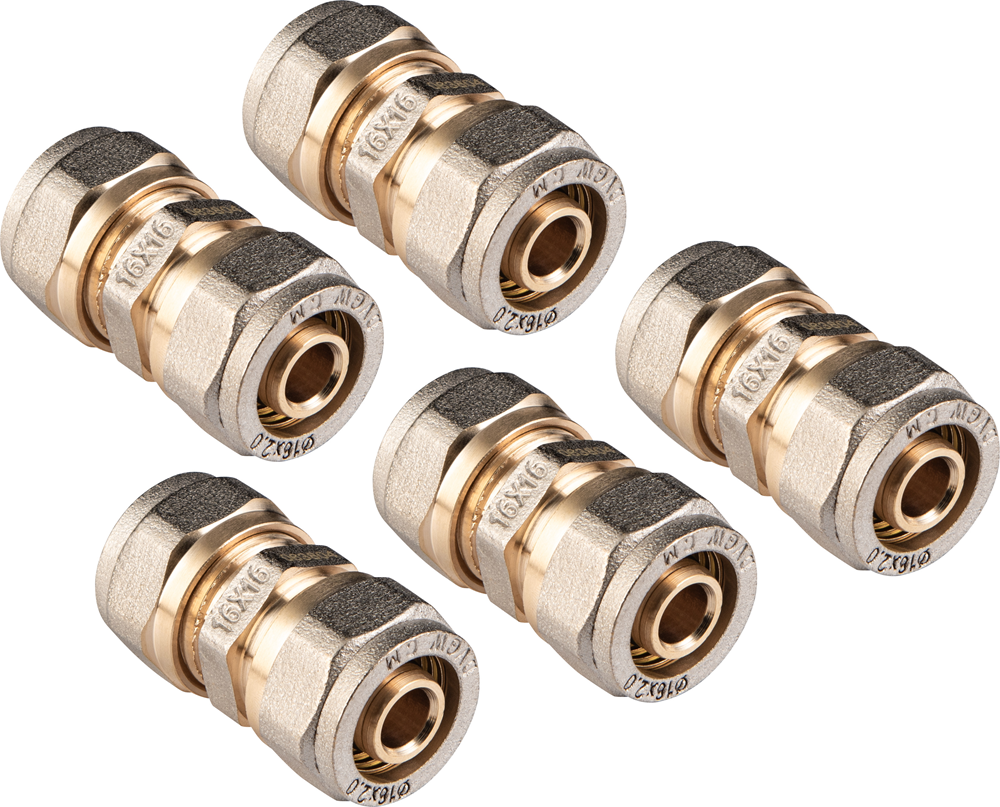 Cornat Vrs Koppeling 16X16Mm 5St Ms-Ni VRS670017N