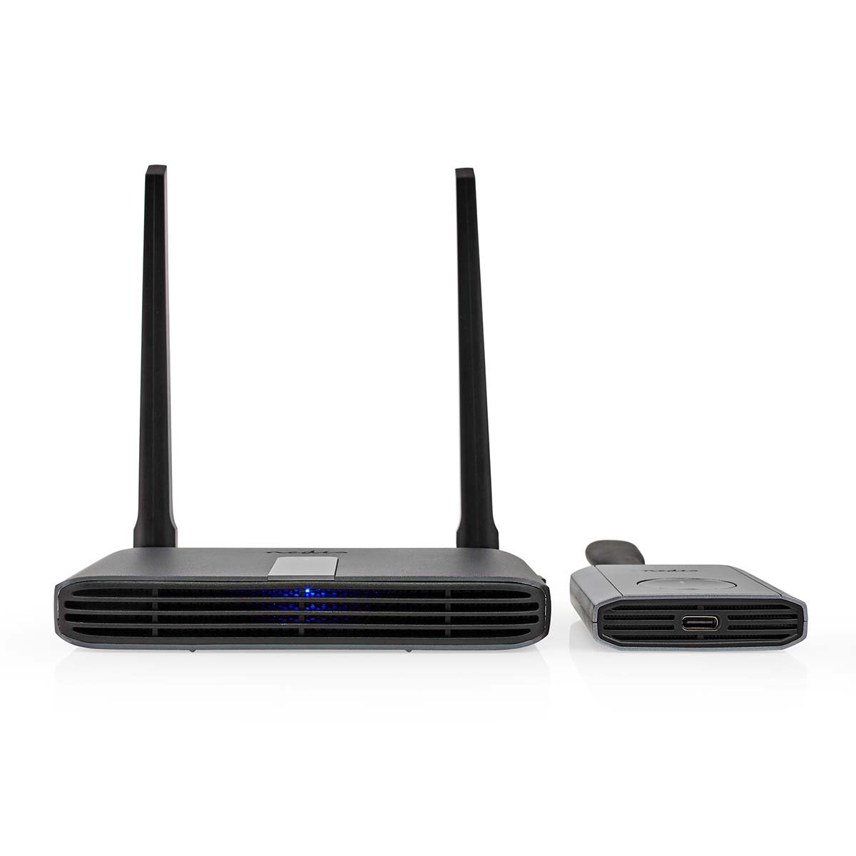 Nedis Draadloze HDMI-Zender | Wi-Fi | 2400-5000 MHz | 30 m (gezichtsveld) | Maximale resolutie: Full HD 1080p | 1.65 Gbps | IR Return-functie | Grijs