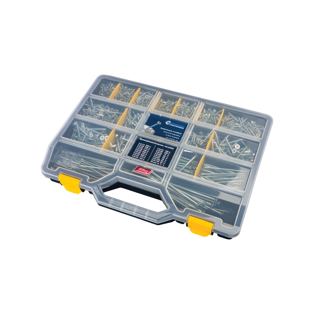 Proftec Assortimentskoffer Klein Spaanplaatschroeven Rvs-A2 Pk Pz - 8900.01.00200