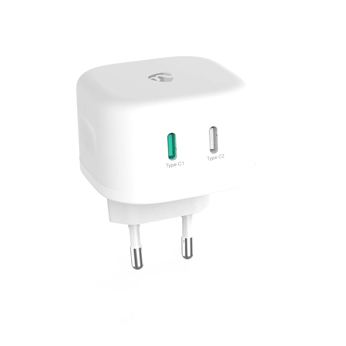 Nedis Oplader | 45 W | GaN | Snellaad functie | 2.25 3.0 A | Outputs: 2 | 2x USB-C™ | Automatische Voltage Selectie WCGPD45W100WT