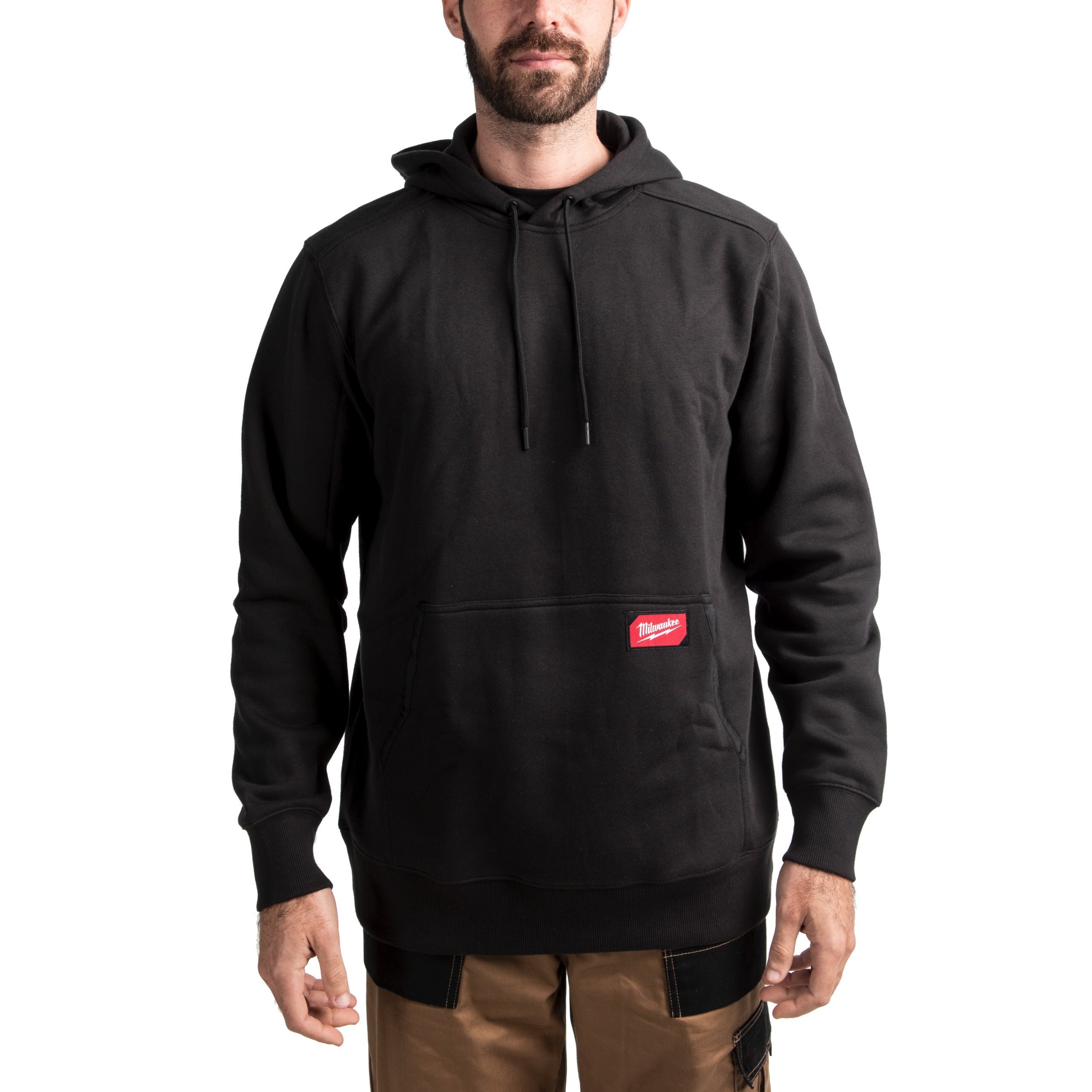 Milwaukee WH MW BL M Work hoodie midweight zwart maat M - 4932493117