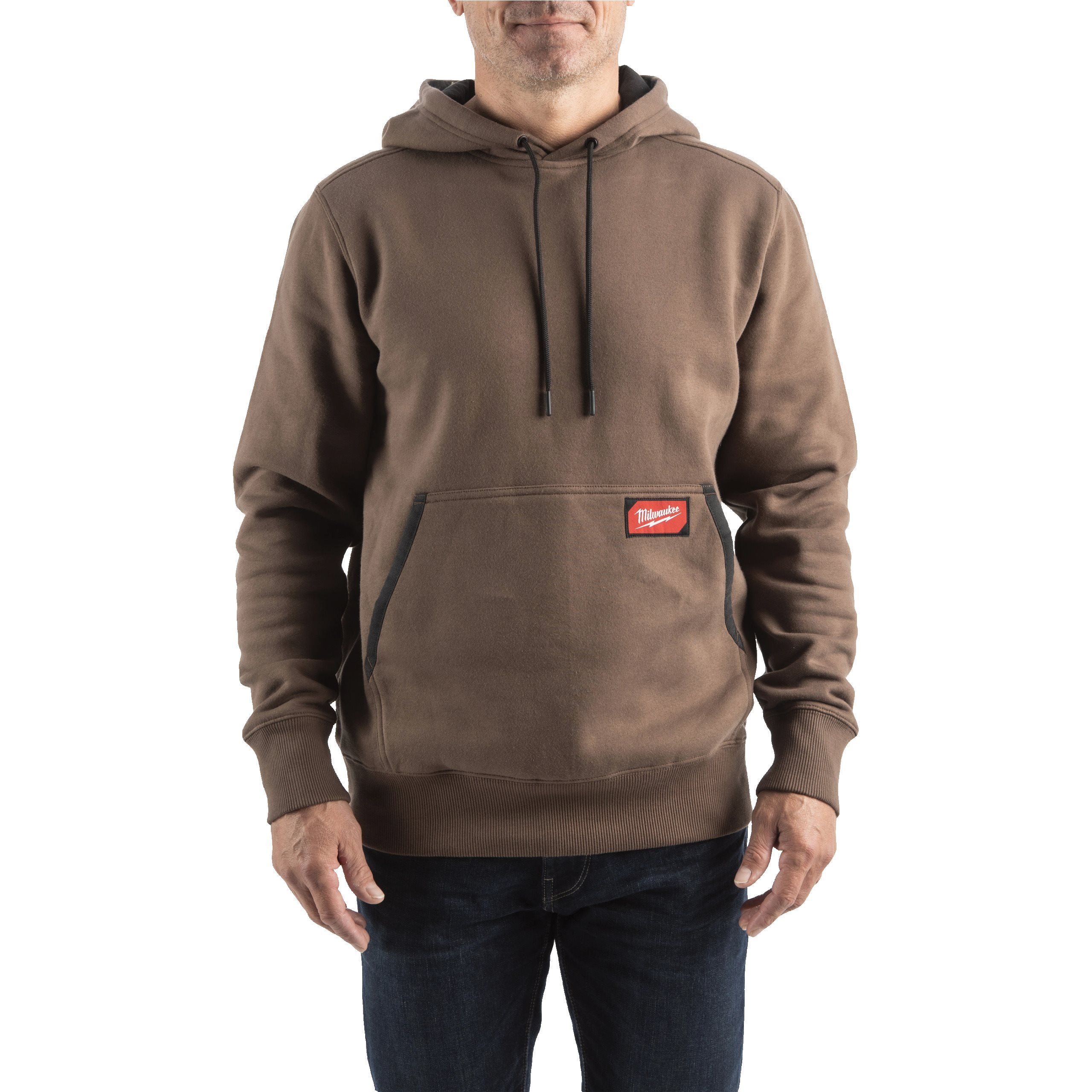 Milwaukee WH MW BR L Work hoodie midweight bruin maat L - 4932493133