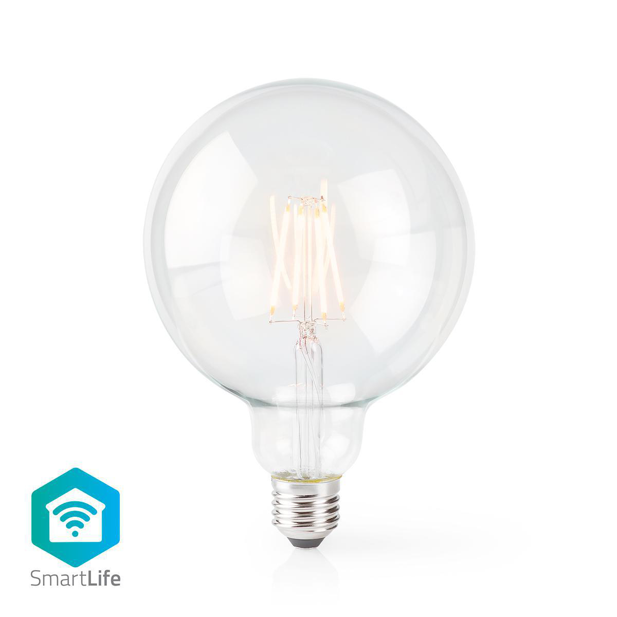 Nedis SmartLife LED-filamentlamp | Wi-Fi | E27 | G125 | 500 lm | 5 W | 2700 K - WIFILF10WTG125