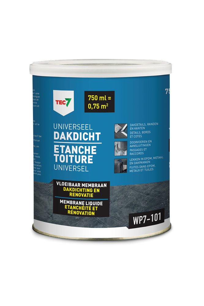 Tec7 WP7-101 Universeel Dakdicht blik 750ml - 602460000 602460000