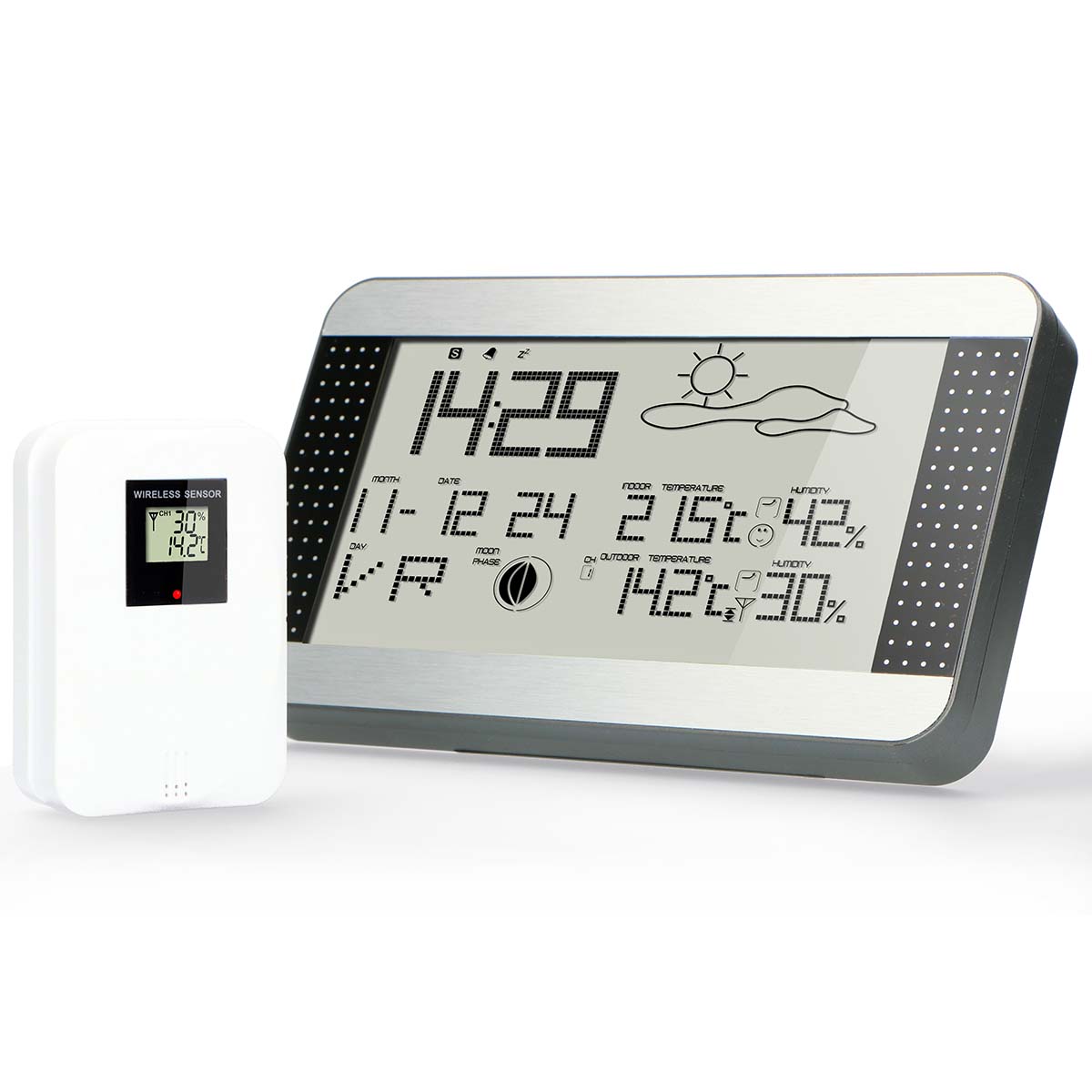 Alecto Weerstation met draadloze sensor Silver WS-1700