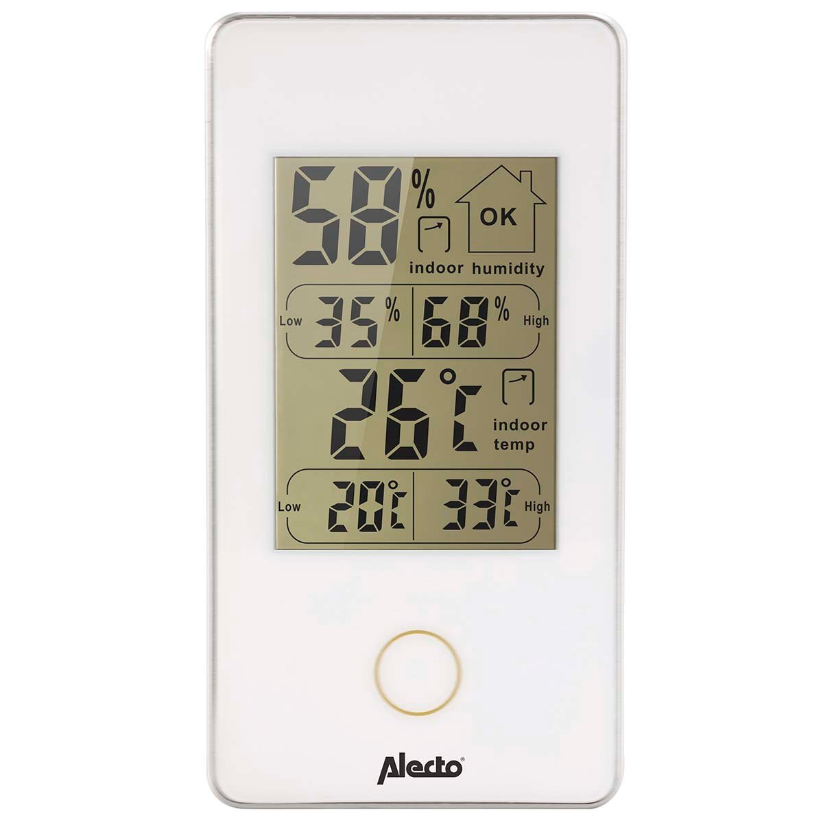 Alecto Digitale binnenthermometer wit WS-75