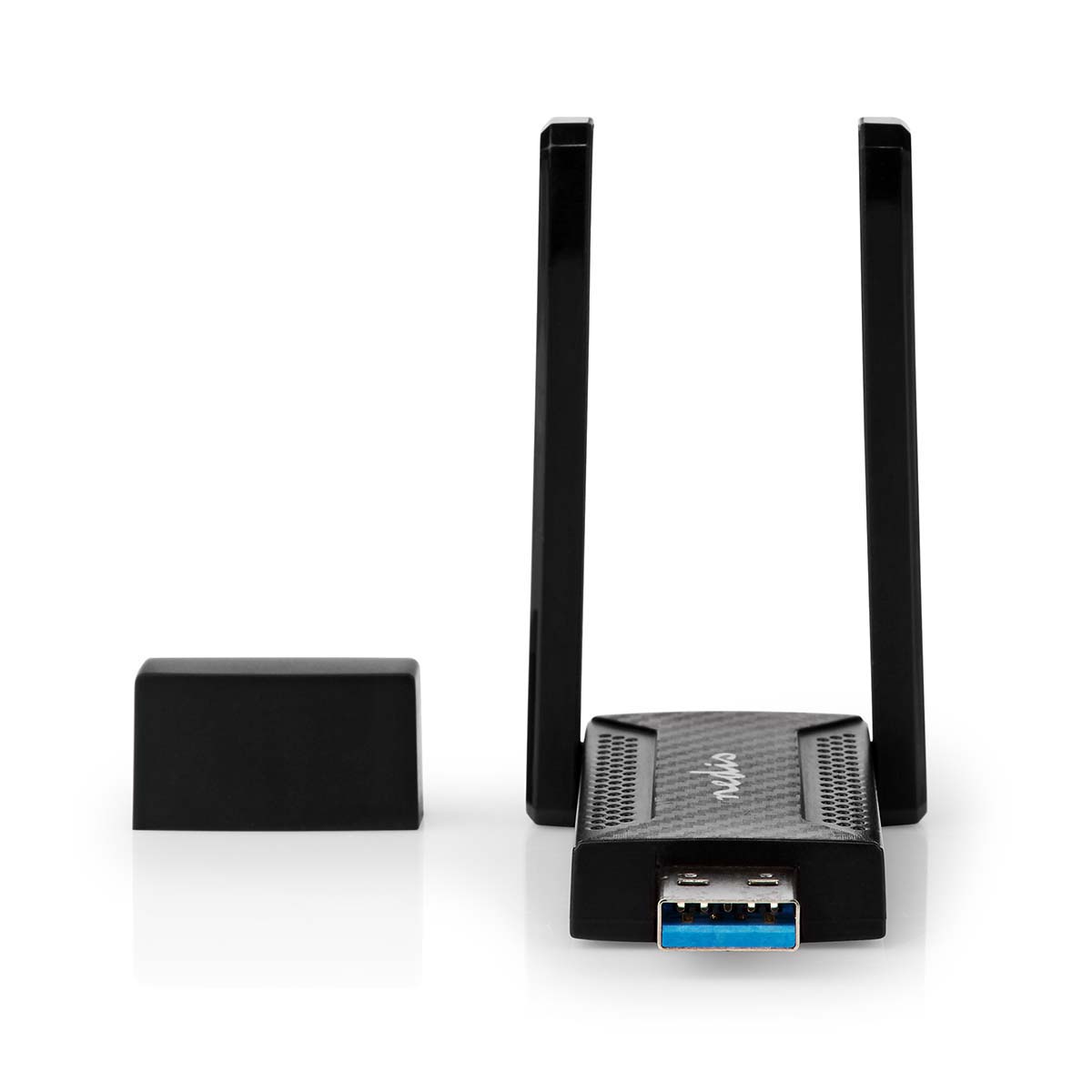 Nedis Netwerk-Dongel | Wi-Fi | AC1200 | 2.4/5 GHz (Dual Band) | USB3.0 | Wi-Fi-snelheid totaal: 1200 Mbps | Windows 10 / Windows 11 / Windows 8 -