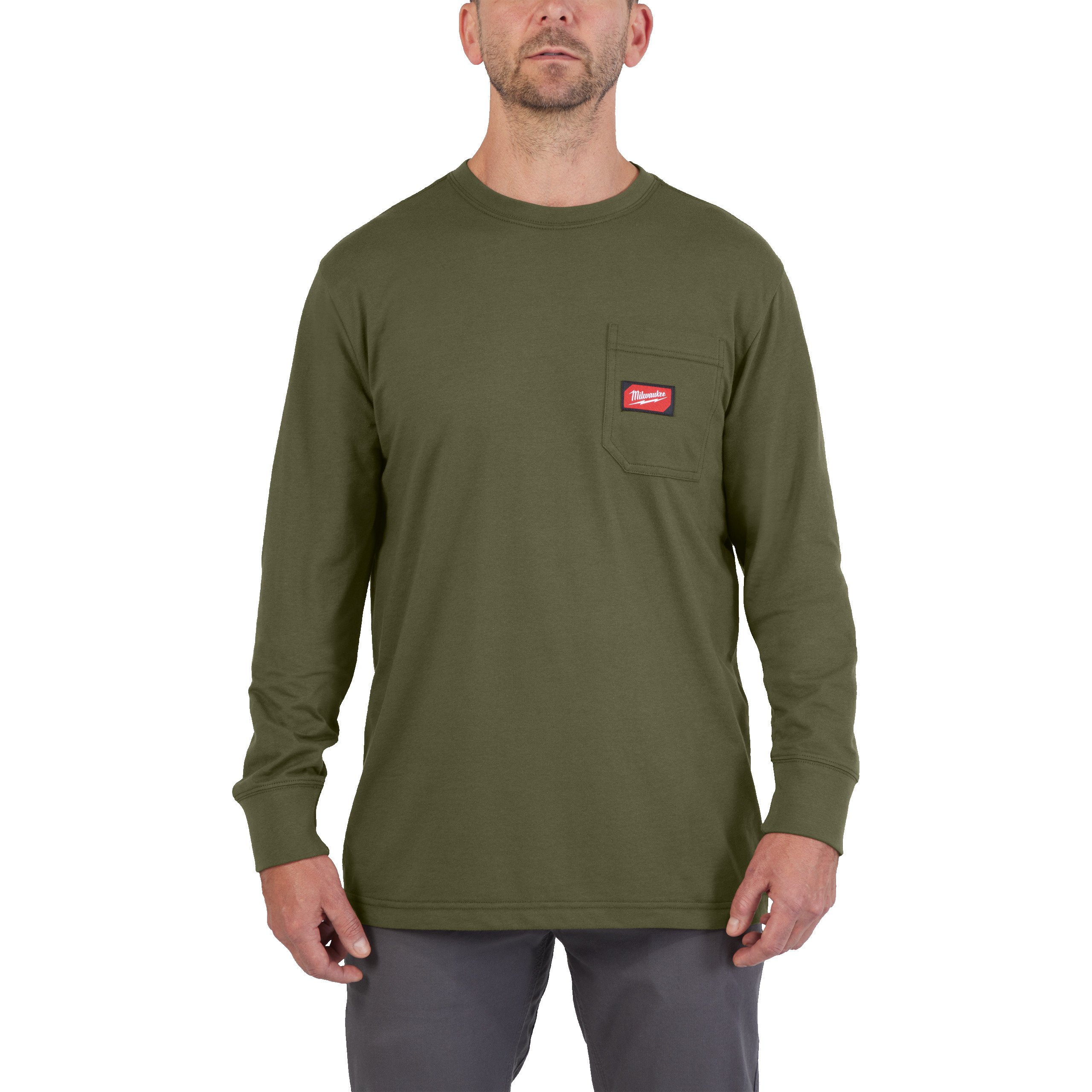 Milwaukee WT LS GN S T-shirt Work long sleeve green S - 4932493048