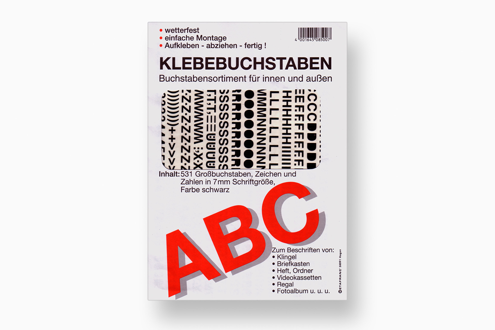 Metafranc Alfabet Volledig 7Mm Zwart WU0500850
