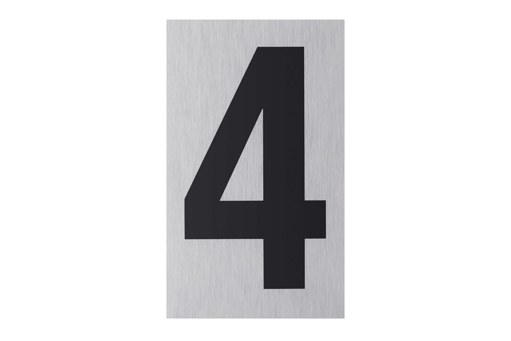 Metafranc Cijfer 4 Alu WU0507330