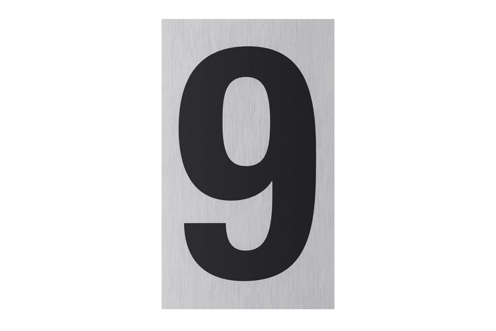 Metafranc Cijfer 9 Alu WU0507380