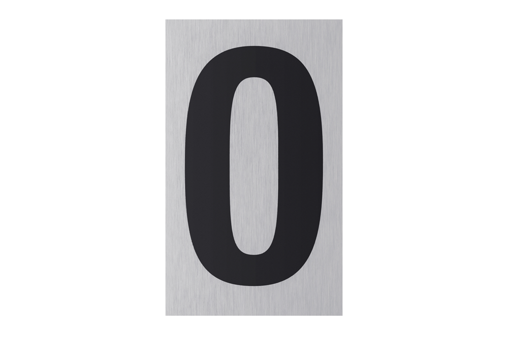Metafranc Cijfer 0 Alu WU0507390