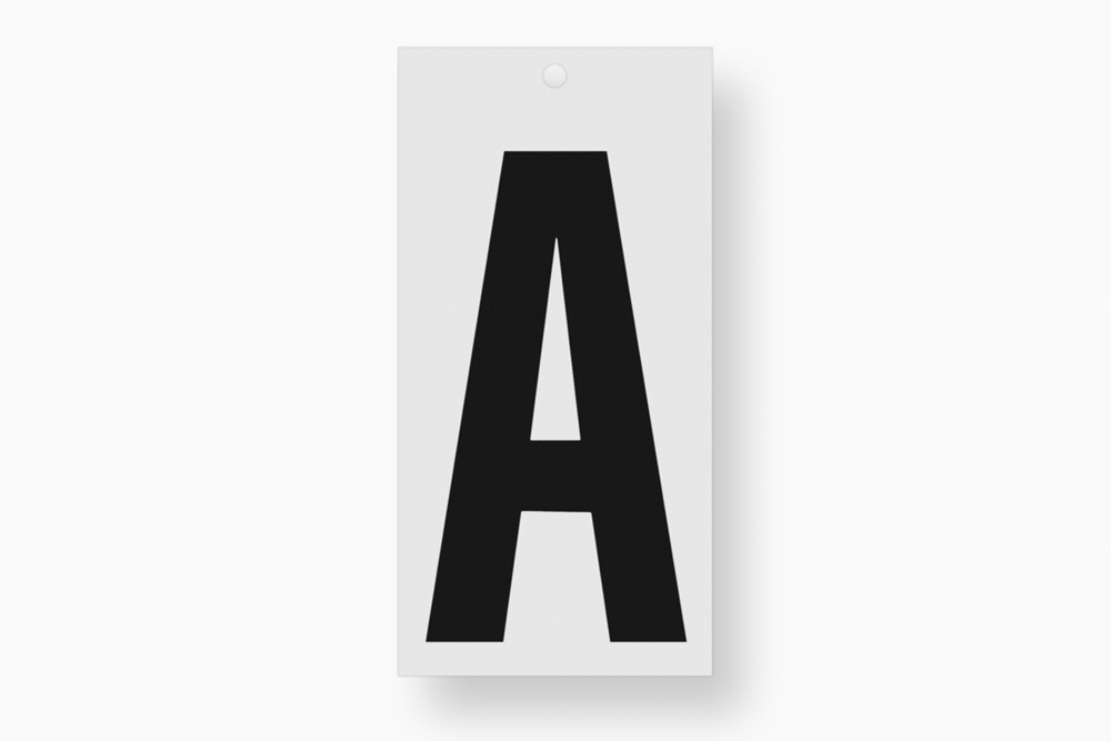 Metafranc Plakletter 100Mm Zwart A WU0510000