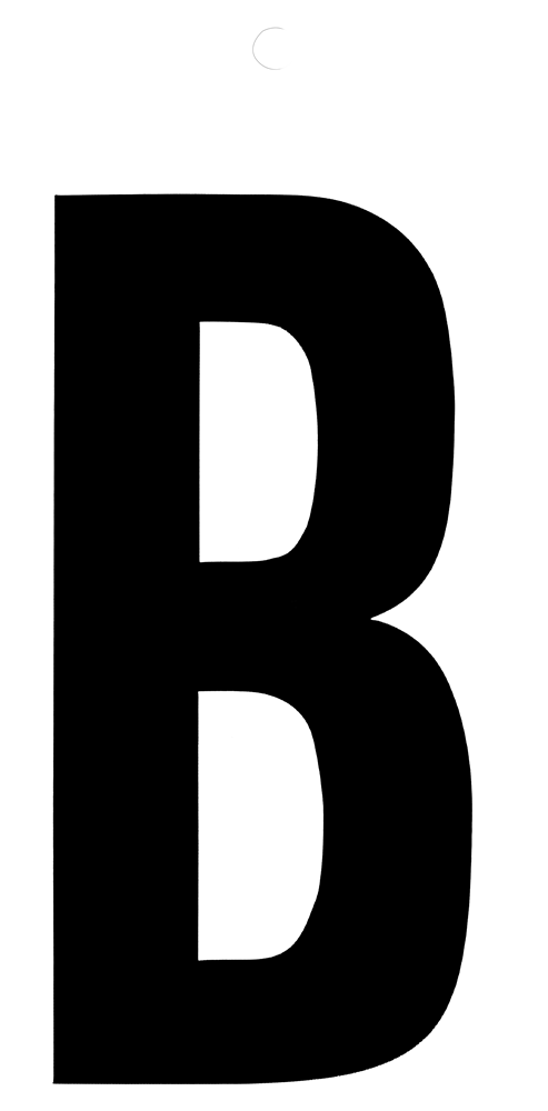 Metafranc Plakletter 100Mm Zwart B WU0510020