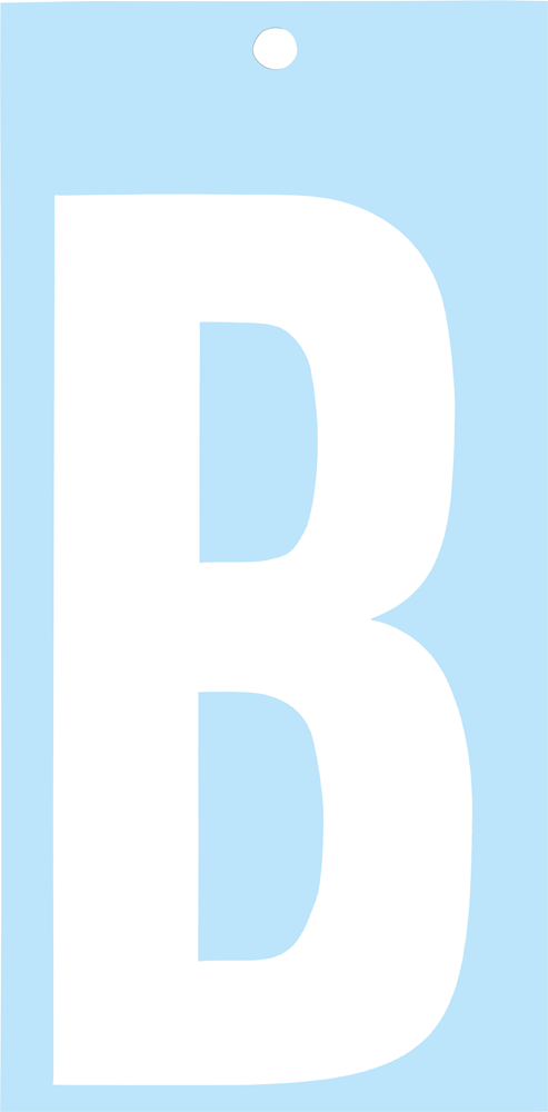 Metafranc Plakletter 100Mm Wit B - WU0510030