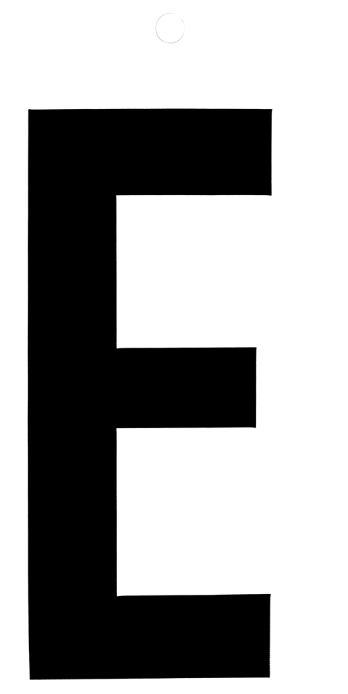Metafranc Plakletter 100Mm Zwart E WU0510080