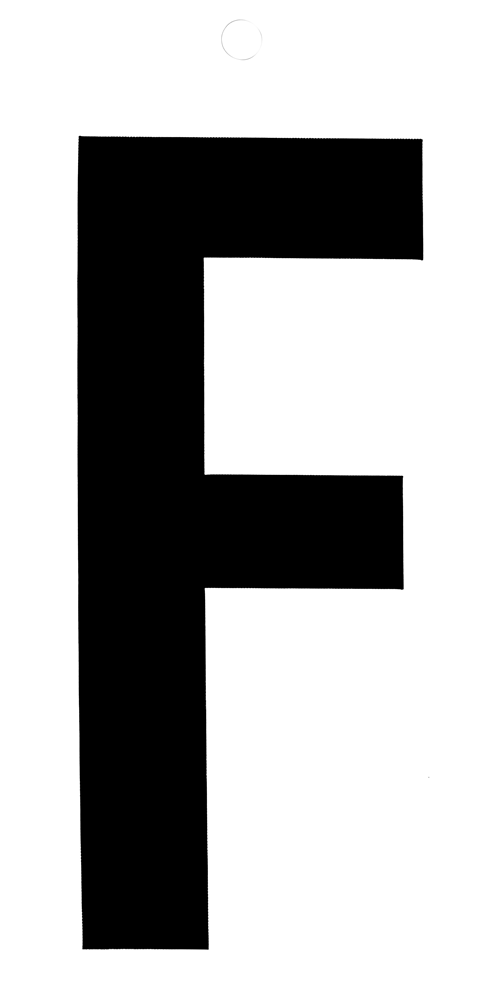 Metafranc Plakletter 100Mm Zwart F WU0510100