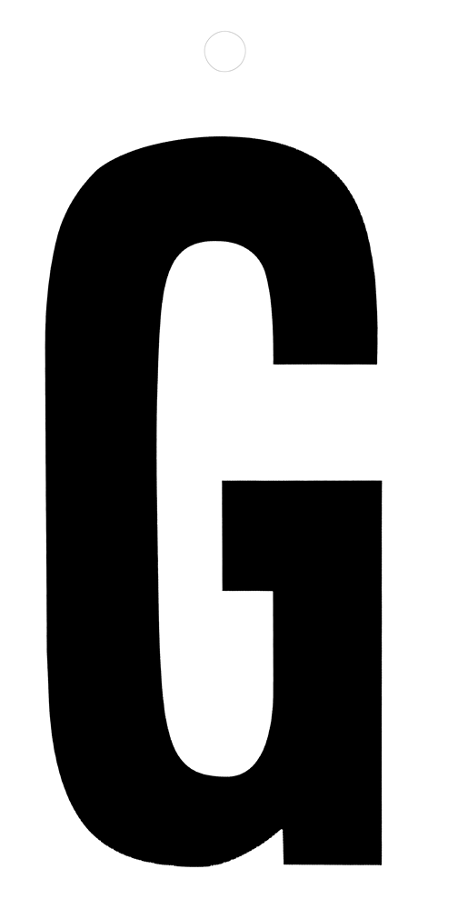 Metafranc Plakletter 100Mm Zwart G WU0510120