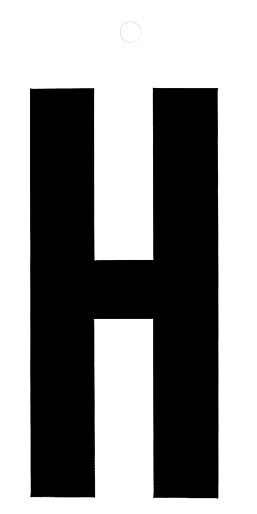 Metafranc Plakletter 100Mm Zwart H WU0510140