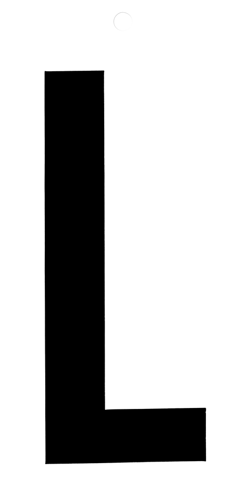 Metafranc Plakletter 100Mm Zwart L - WU0510220