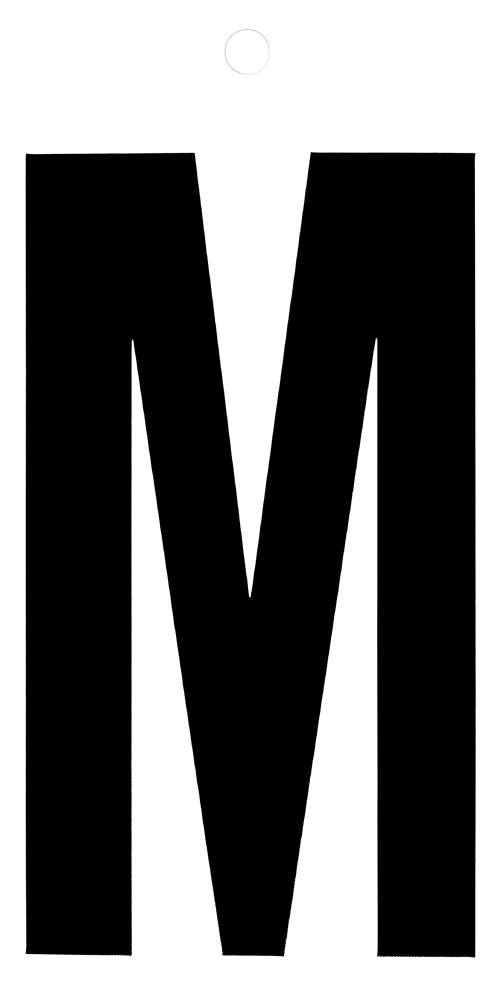 Metafranc Plakletter 100Mm Zwart M WU0510240