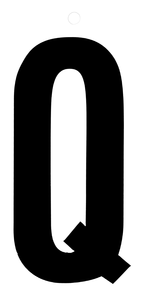 Metafranc Plakletter 100Mm Zwart Q WU0510320