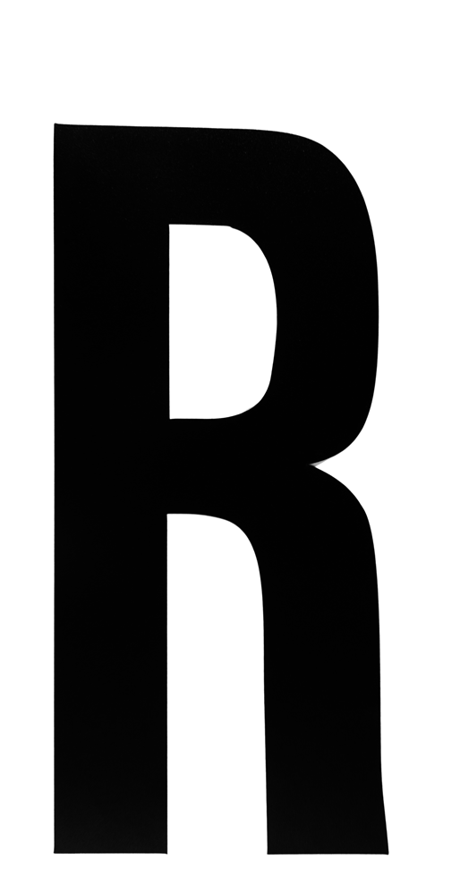 Metafranc Plakletter 100Mm Zwart R WU0510340