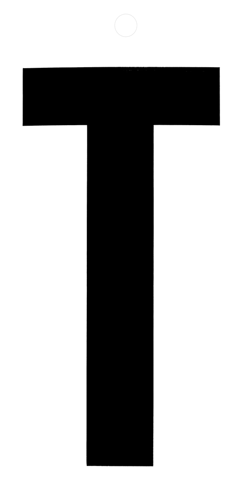 Metafranc Plakletter 100Mm Zwart T WU0510380